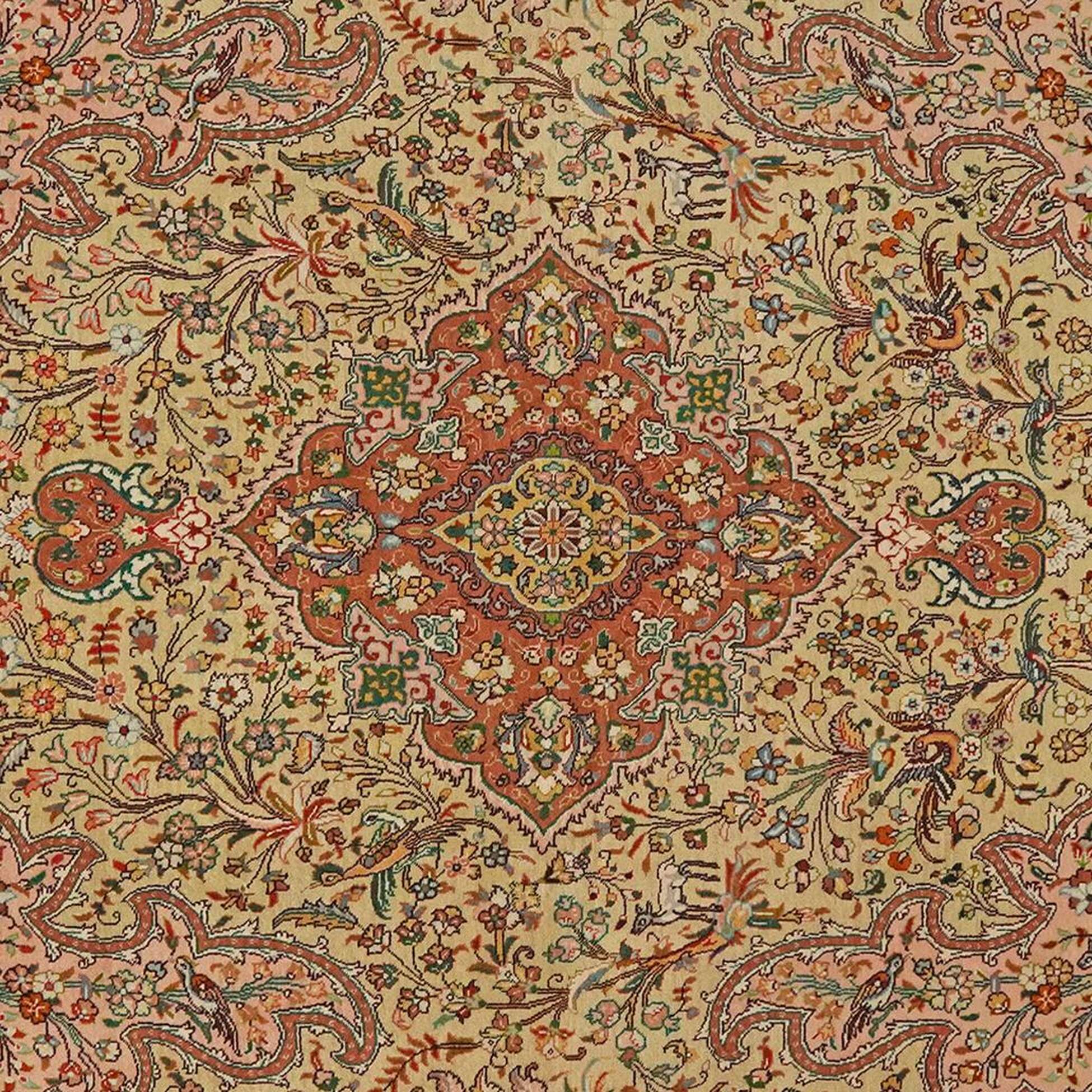 
    Tabriz 50 Raj - Brown - 199 x 216 cm
  