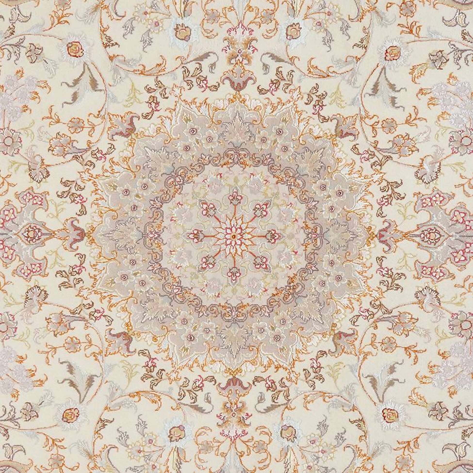 
    Tabriz 50 Raj with silk - Orange - 150 x 205 cm
  