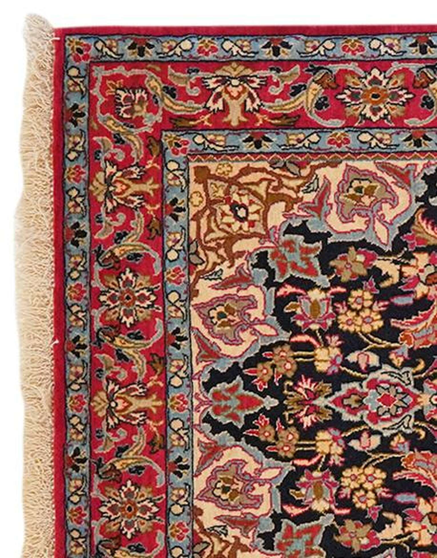 
    Isfahan silk warp - Dark red - 79 x 119 cm
  