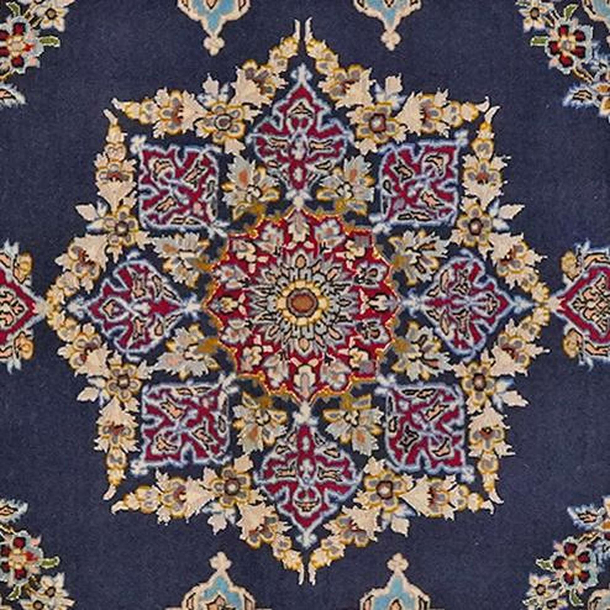 
    Isfahan silk warp - Black - 69 x 96 cm
  