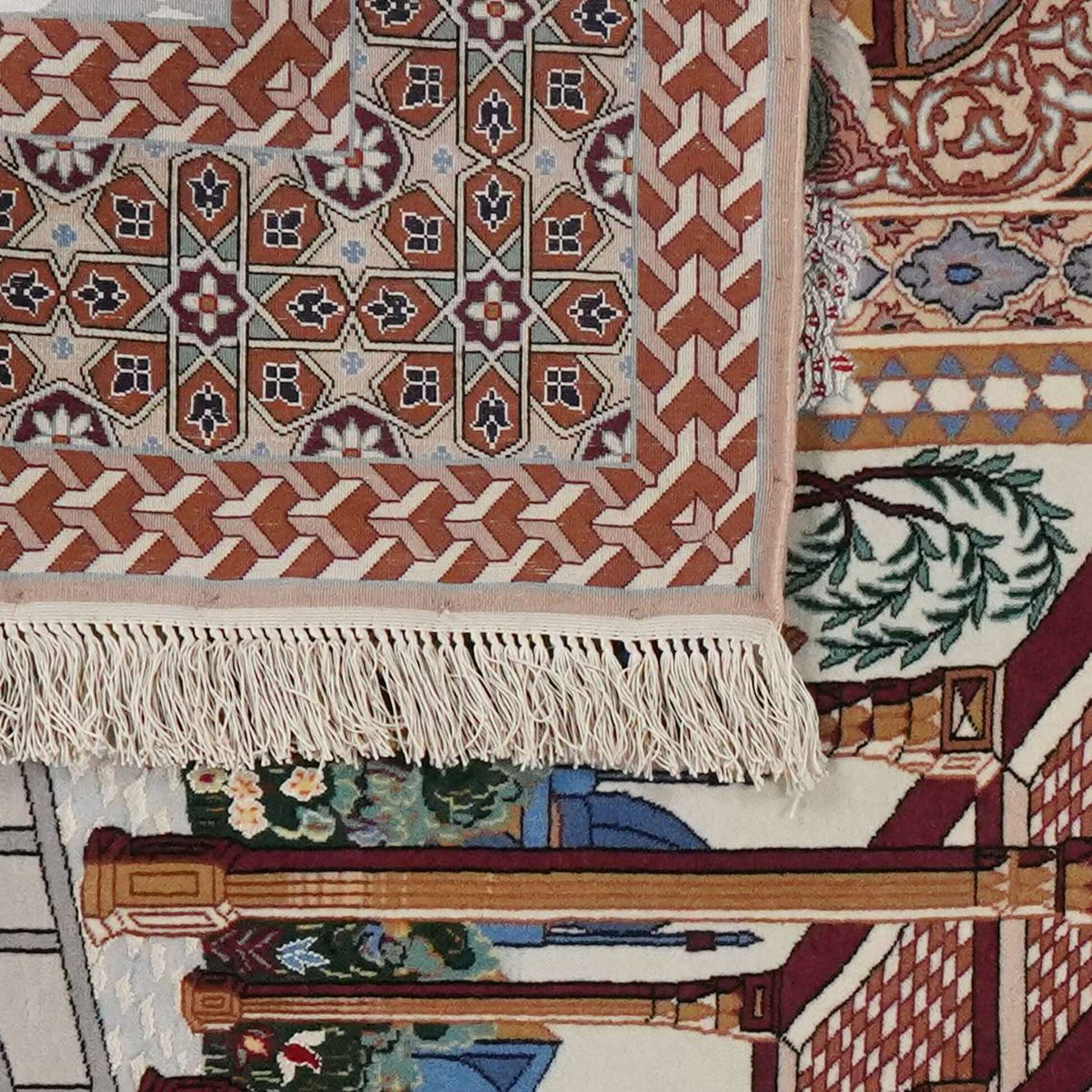 
    Isfahan silk warp - Brown - 109 x 162 cm
  
