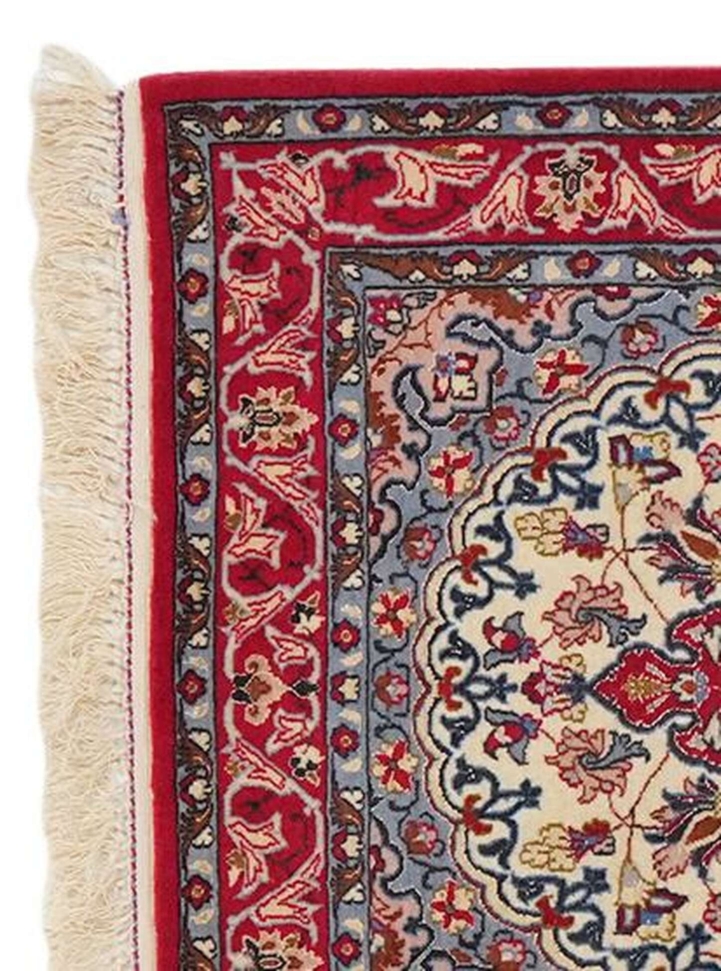 
    Isfahan silk warp - Dark red - 71 x 113 cm
  