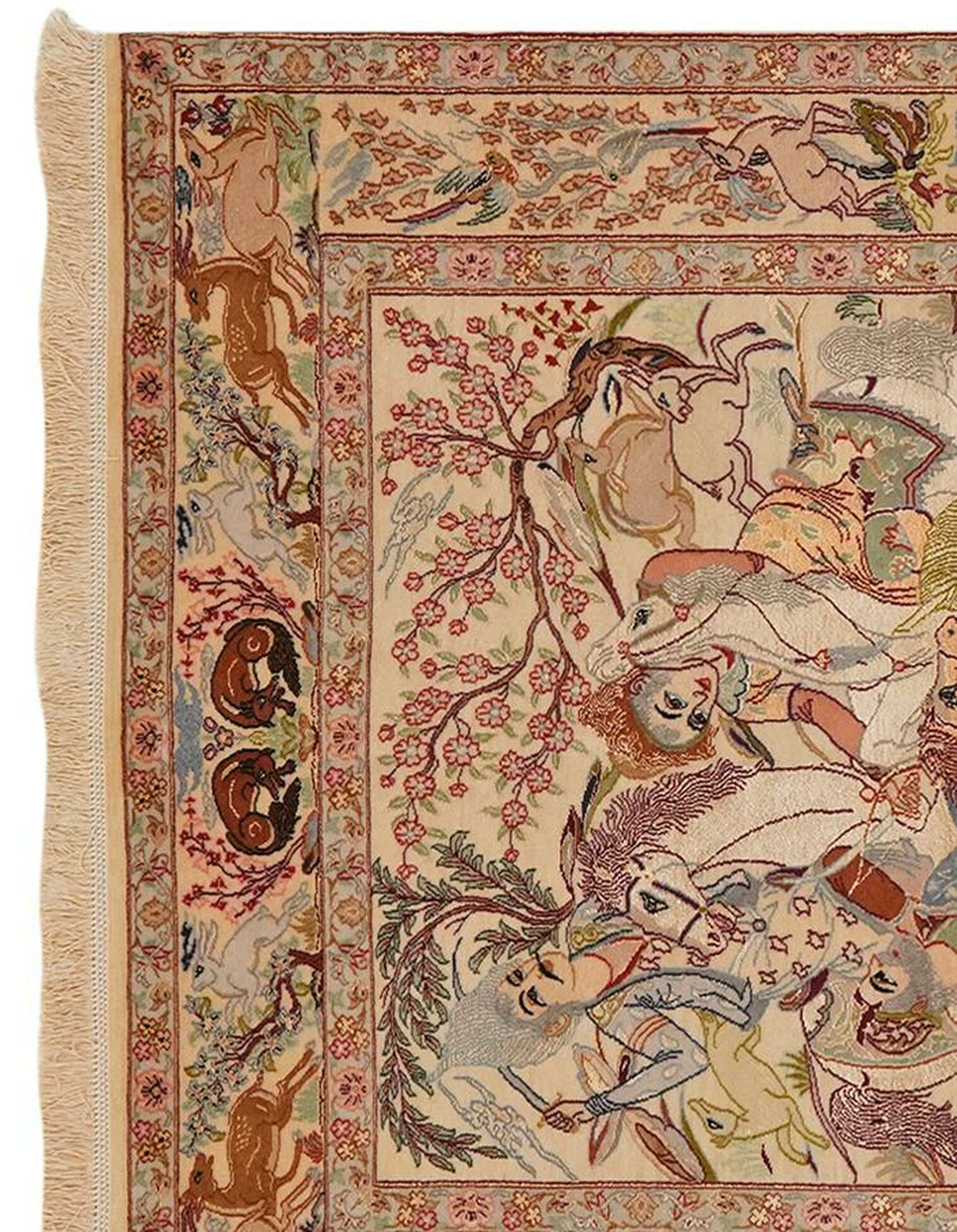 
    Isfahan silk warp - Brown - 108 x 167 cm
  