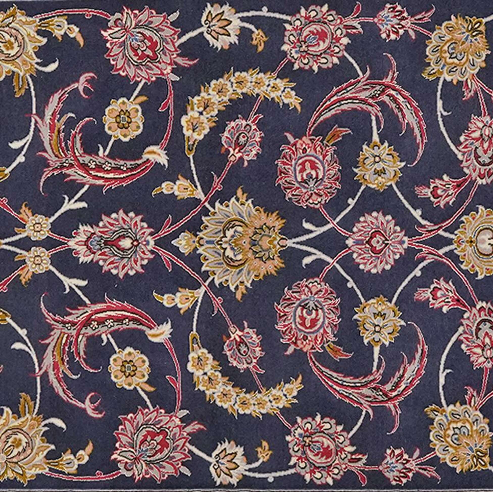 
    Isfahan silk warp - Black - 114 x 160 cm
  
