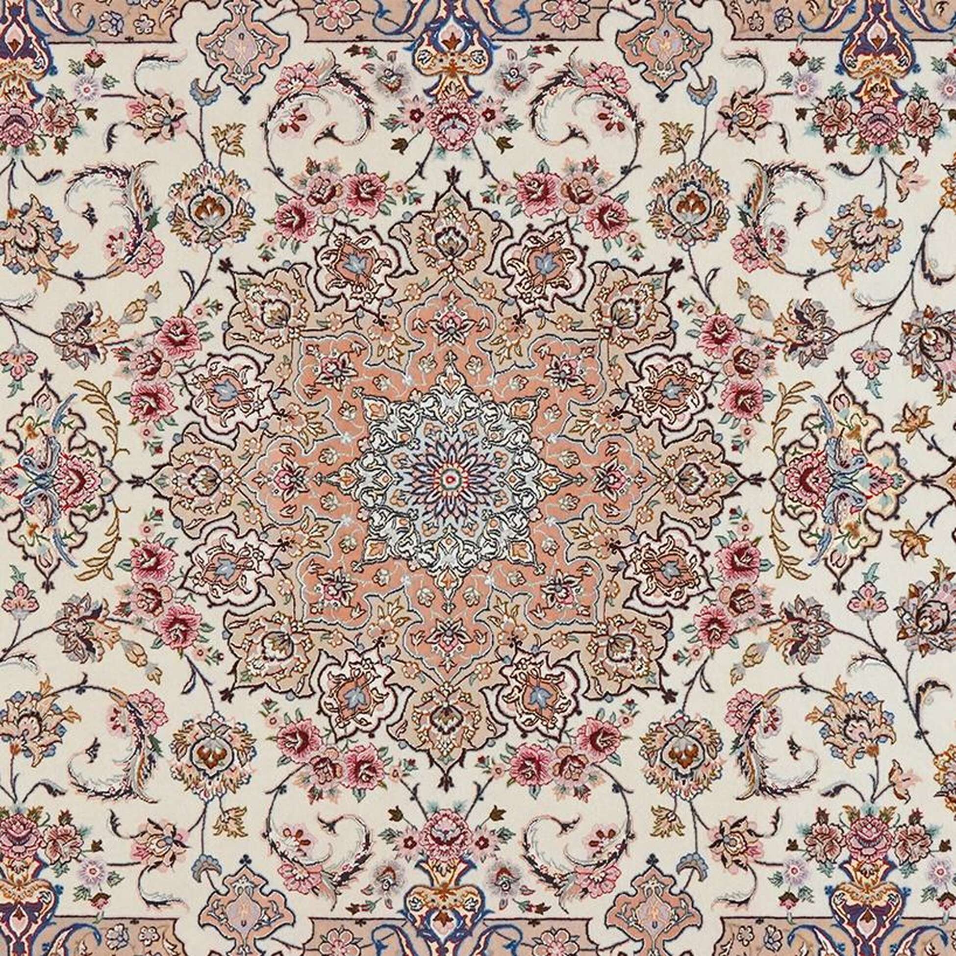 
    Isfahan silk warp - Brown - 208 x 305 cm
  
