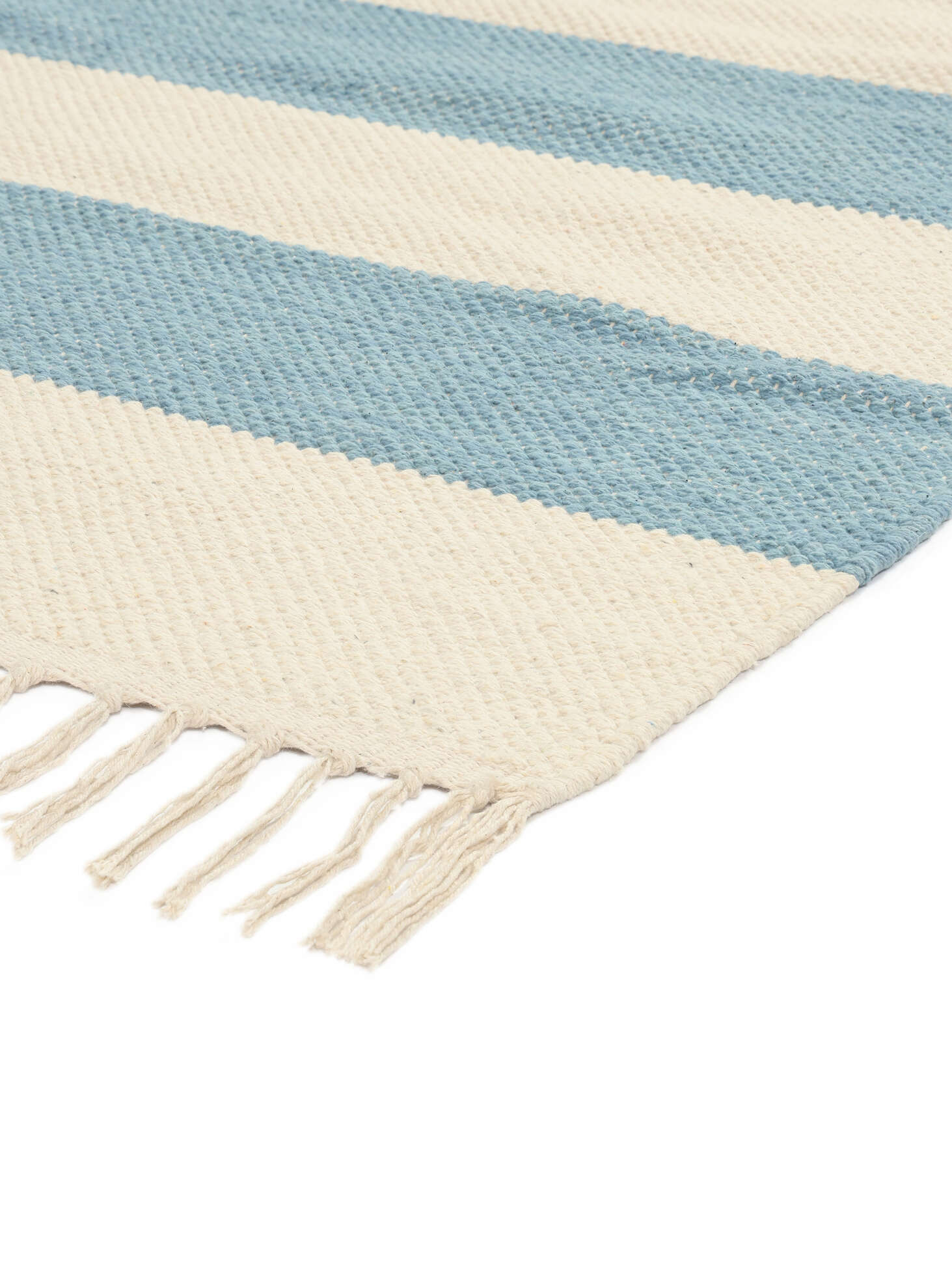 
    Cotton stripe - Light blue - 100 x 160 cm
  