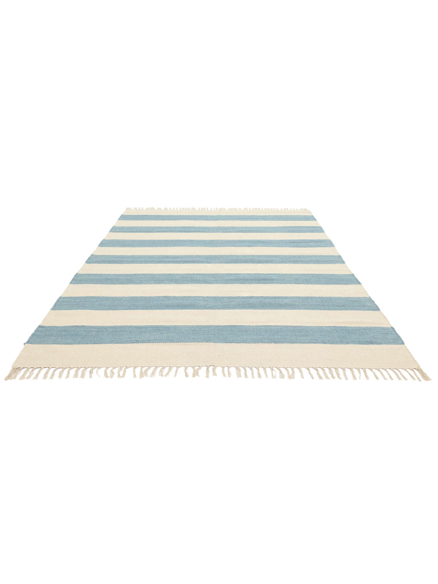 
    Cotton stripe - Light blue - 160 x 230 cm
  