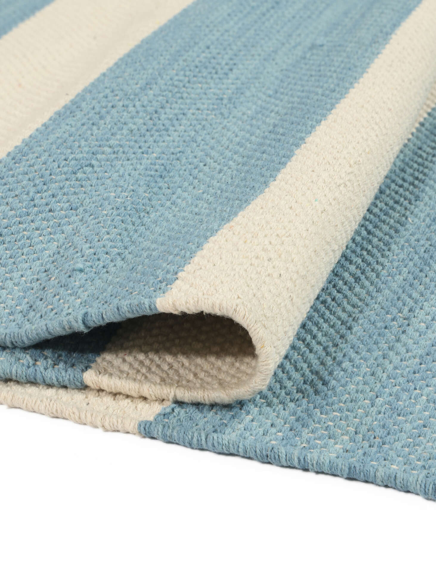 
    Cotton stripe - Light blue - 160 x 230 cm
  