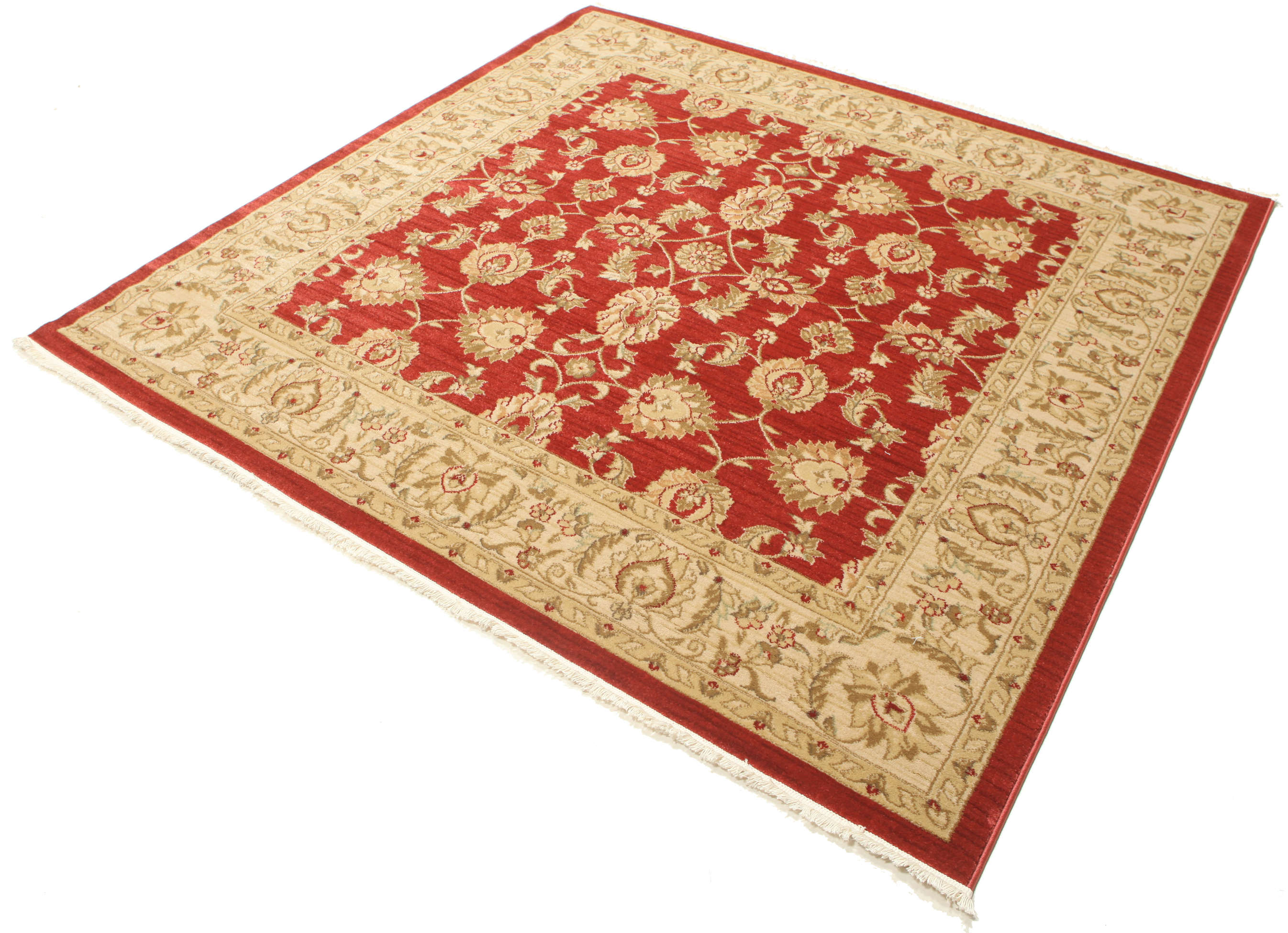Red Square Rug Texture Ziegler Kaspin - Red 192 x 192 cm Rug - Rugvista