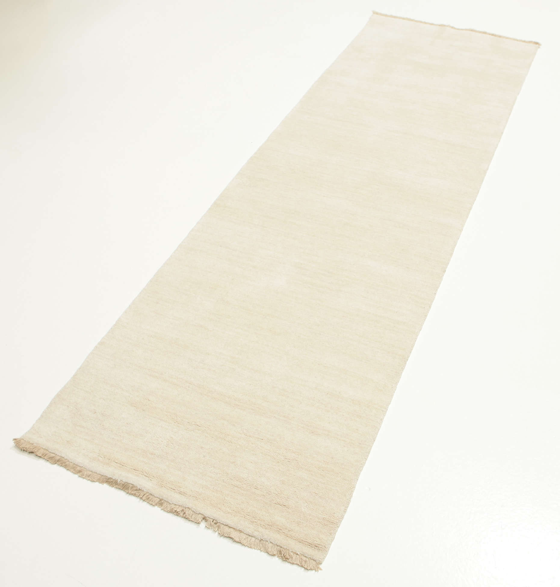 
    Handloom fringes - Ivory white - 80 x 250 cm
  
