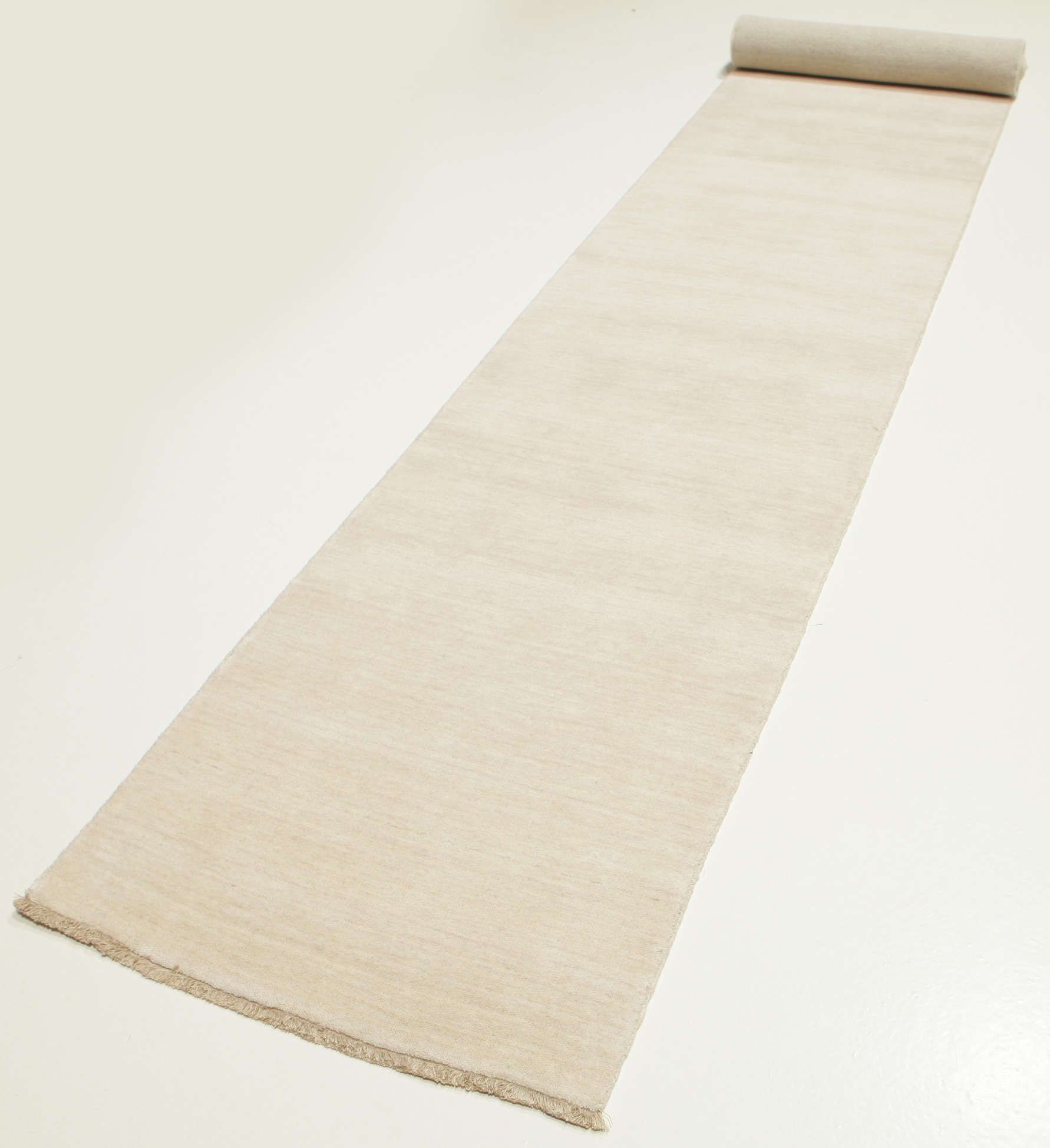 
    Handloom fringes - Ivory white - 80 x 500 cm
  