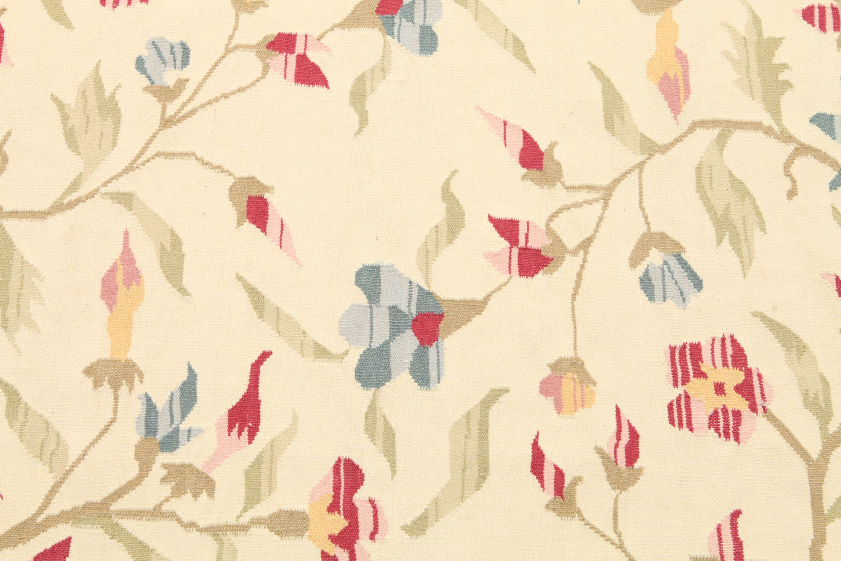 Kilim Dhurrie Keya - Branco Creme / Vermelho 170 x 240 cm Tapete Lã ...