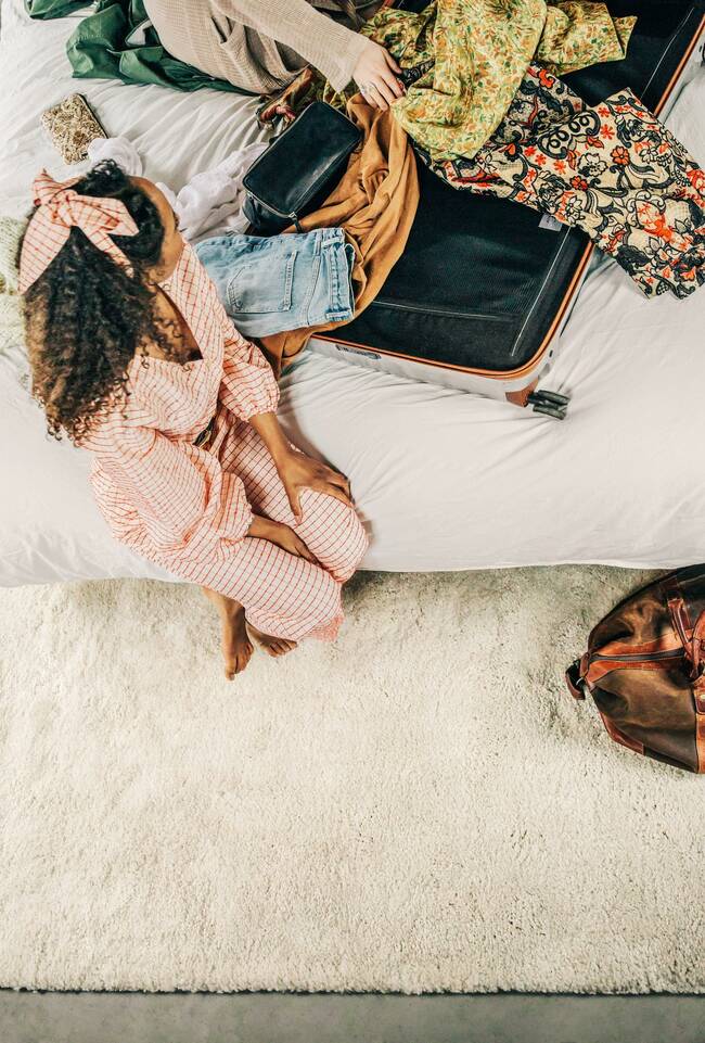 White  kids carpet -   in a bedroom.