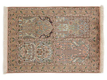 Taukir carpets Yellow, Silver Polyester, Silk Carpet - Buy Taukir carpets  Yellow, Silver Polyester, Silk Carpet Online at Best Price in India