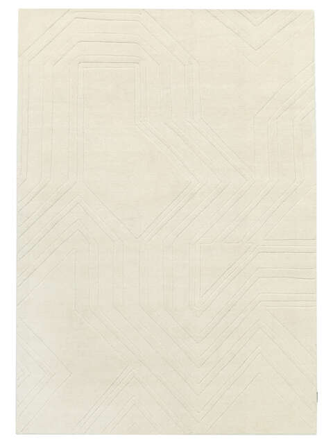 Labyrinth Rug - Off white 160x230 - CarpetVista