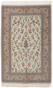  Persisk Isfahan Silkesvarp Signerad: Abas Mansuri Matta 147X230 (Ull, Persien/Iran)