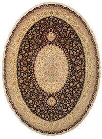 292X404 Täbriz 60 Raj Seidenkette Teppich Orientalischer Großer (Wolle, Persien/Iran)