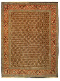 307X408 Täbriz 60 Raj Seidenkette Signatur: Gharebaghi Teppich Orientalischer Großer (Wolle, Persien/Iran)