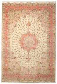 348X504 絨毯 オリエンタル タブリーズ 50 Raj シルク製 大きな (ウール, ペルシャ/イラン)