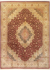 絨毯 クム シルク 署名: Nezafat 297X400 大きな (絹, ペルシャ/イラン)
