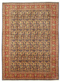  Persisk Tabriz 50 Raj Figurativt/Billedligt Med Silke Tæppe 296X401 Carpetvista