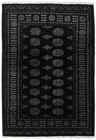 143X205 絨毯 オリエンタル パキスタン ブハラ 3Ply ブラック/ダークグレー (ウール, パキスタン) Carpetvista