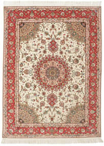 155X210 Tapete Oriental Tabriz 50 Raj Com Seda (Lã, Pérsia/Irão)