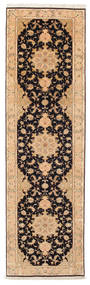  Orientalischer Täbriz 50 Raj Mit Seide Teppich 90X320 Läufer Wolle, Persien/Iran