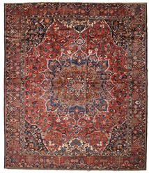  Bakhtiari Rug 393X456 Persian Wool Red/Dark Red Large Carpetvista
