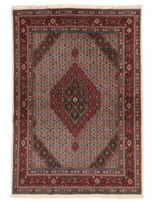 絨毯 ムード 170X241 ブラック/茶色 ( ペルシャ/イラン)