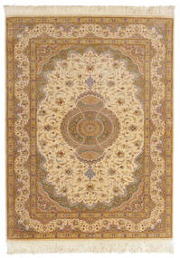 100X151 絨毯 オリエンタル クム シルク 署名: クム Rezai (絹, ペルシャ/イラン) Carpetvista