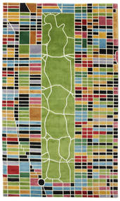 New-York/Manhattan Teppich - Mehrfarbig/Grün 170X290 Mehrfarbig/Grün Indien