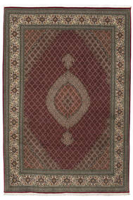  210X310 Tabriz 50 Raj Silkillä Matot Matto Ruskea/Tummanpunainen Persia/Iran Carpetvista