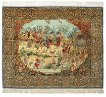 Isfahan Seidenkette Signatur: Haghighi Teppich 253X313 Großer Wolle, Persien/Iran Carpetvista