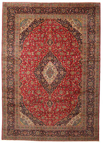  Orientalischer Keshan Fine Teppich 348X495 Großer Wolle, Persien/Iran Carpetvista