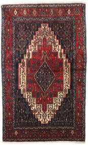 128X210 絨毯 オリエンタル センネ ダークレッド/レッド (ウール, ペルシャ/イラン) Carpetvista