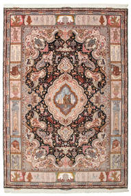  246X360 Täbriz 70 Raj Seidenkette Teppich Persien/Iran