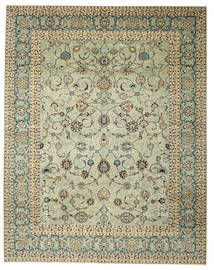  312X402 Floral Large Keshan Patina Rug Wool, Carpetvista