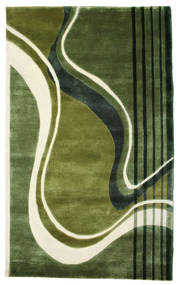 Kaiku - Echo Rug 100X160 Green Wool, India Carpetvista