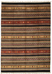 242X337 Kelim Chenille Teppich Orientalischer (Baumwolle, Indien) Carpetvista