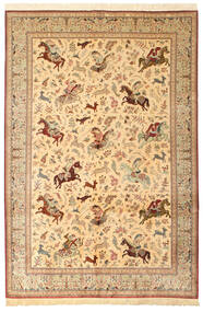  198X298 Qum Silk Rug Persia/Iran