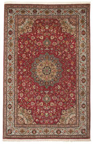 Täbriz 60 Raj Seidenkette Teppich 200X309 Wolle, Persien/Iran
