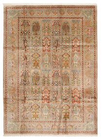 213X290 Kashmir Pure Silk Rug Oriental (Silk, India) Carpetvista