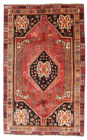  155X246 Medallion Small Qashqai Fine Rug Wool, Carpetvista