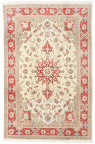 Tabriz 50 Raj Rug 190X293 Beige/Orange Wool, Persia/Iran Carpetvista