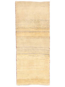Gabbeh Persisch Teppich 77X185 Läufer Beige/Orange Wolle, Persien/Iran Carpetvista
