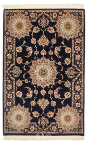  Isfahan Silk Warp Rug 98X148 Persian Wool Small