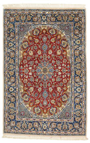  Persischer Isfahan Seidenkette Teppich 107X163