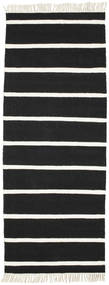  Tapis De Laine 70X190 Dorri Stripe Noir/Blanc Corridor Petit