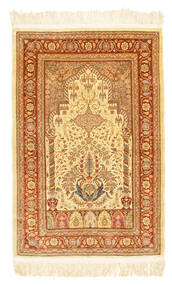  Oriental Herike Tu Rug 69X110 Silk, Turkey Carpetvista